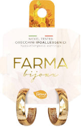 Farma Bijoux Υποαλλεργικά Σκουλαρίκια Επιχρυσωμένοι Κρίκοι 20mm